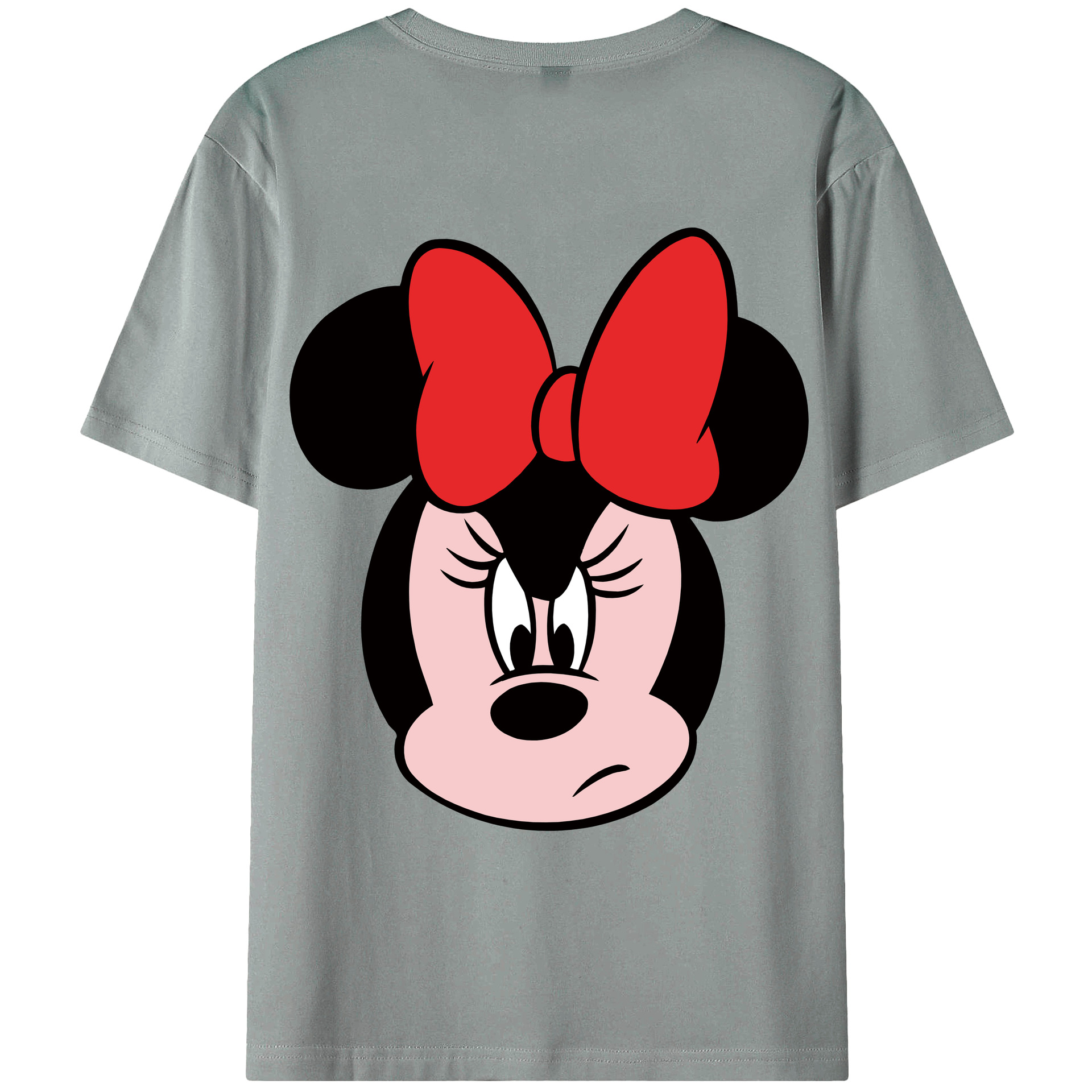 ミッキーマウス Mickey Mouse 綿100％ メンズ半袖Tシャツ（バックプリント） 通気性